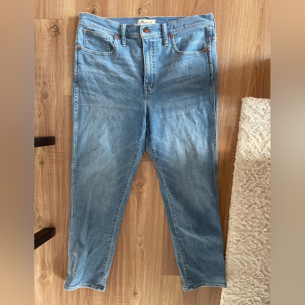 Madewell stovepipe jeans. size 30